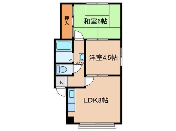 コンフォール月寒の物件間取画像